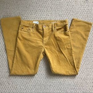 GAP 1969– 25” Mustard Corduroy Boyfriend Jeans